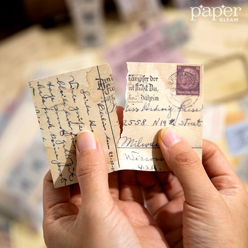 100 Pcs Multi Material Paper Deco Pack