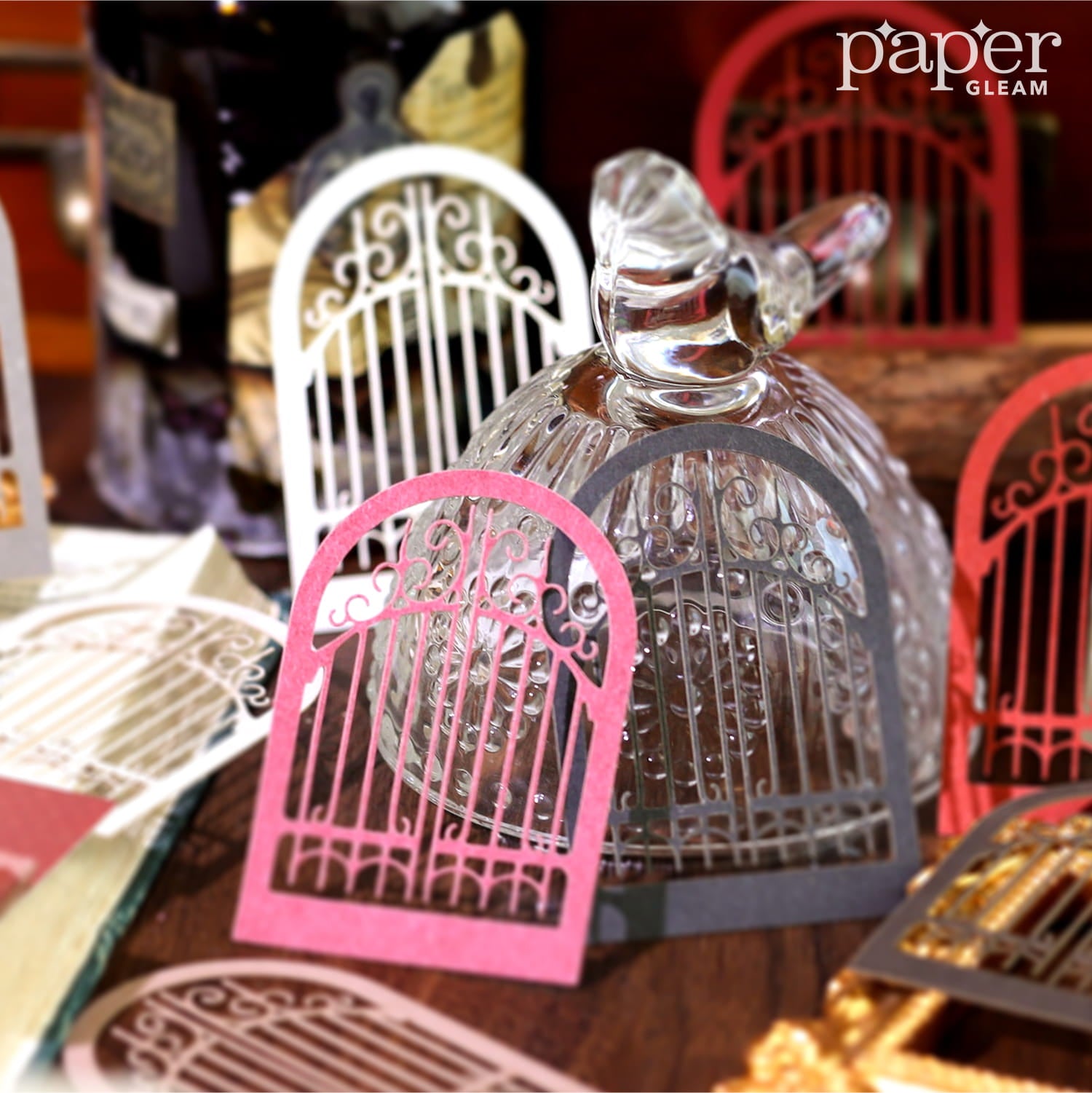 10 Pcs Vintage Die-Cut Window Decoration Paper Pack