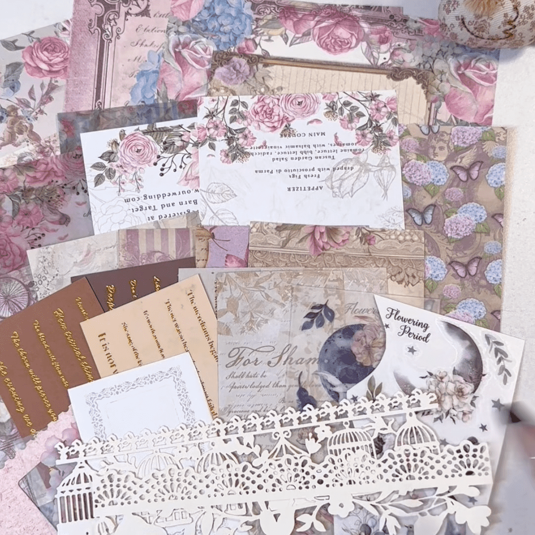 Vintage-Inspired Ephemera Scrapbooking Mystery Box