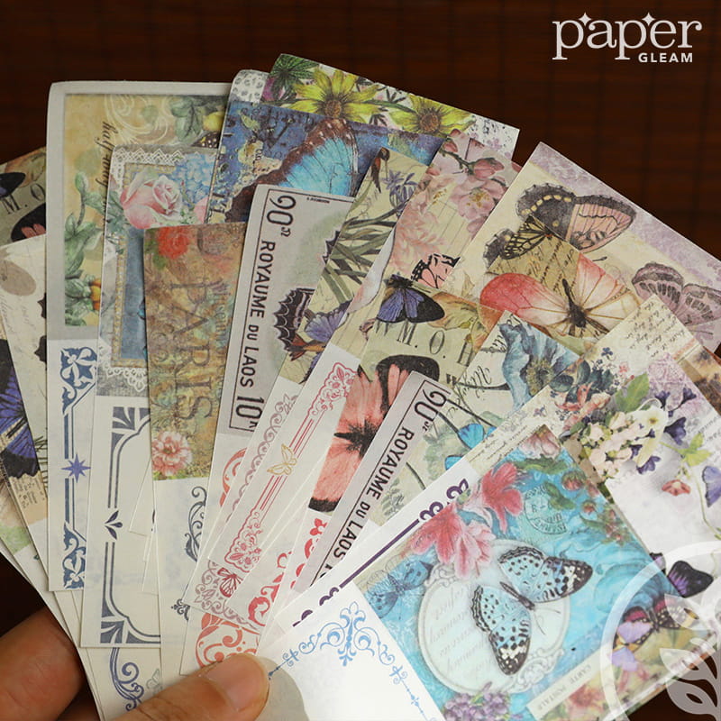 Butterfly Series Decorative Base Paper (42 Pcs)