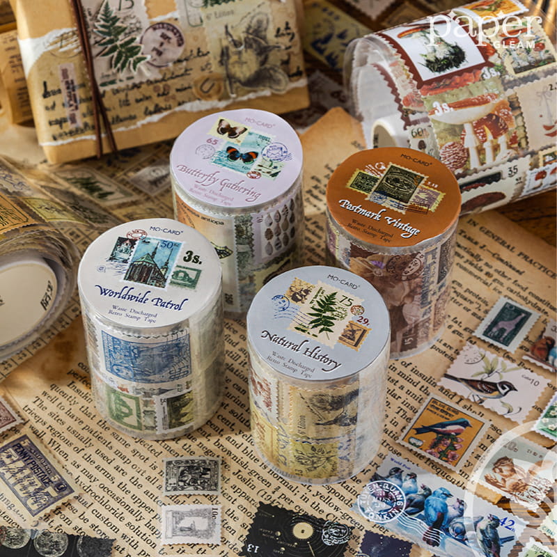 Vintage Coated Paper Stamp Tape (2m)