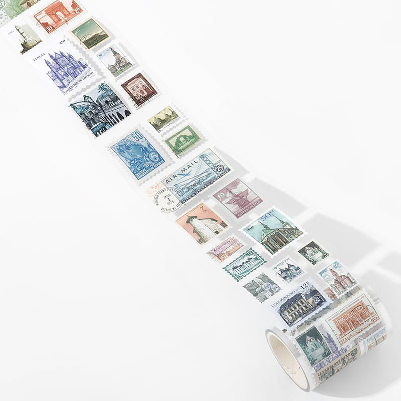 Vintage Coated Paper Stamp Tape (2m)