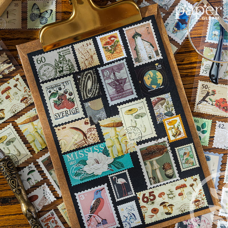 Vintage Coated Paper Stamp Tape (2m)