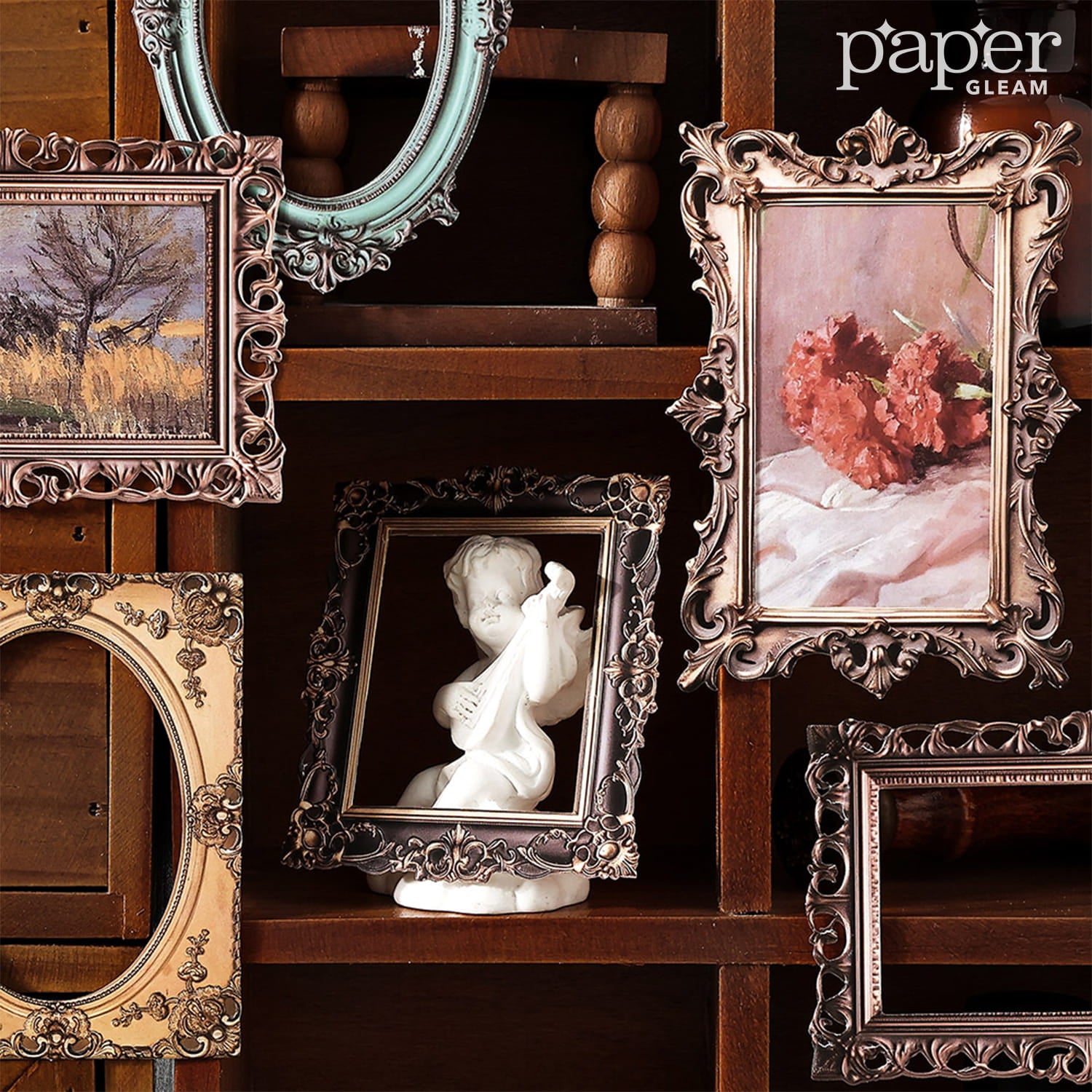 15 Pcs Vintage Embossed Border Deco Pack