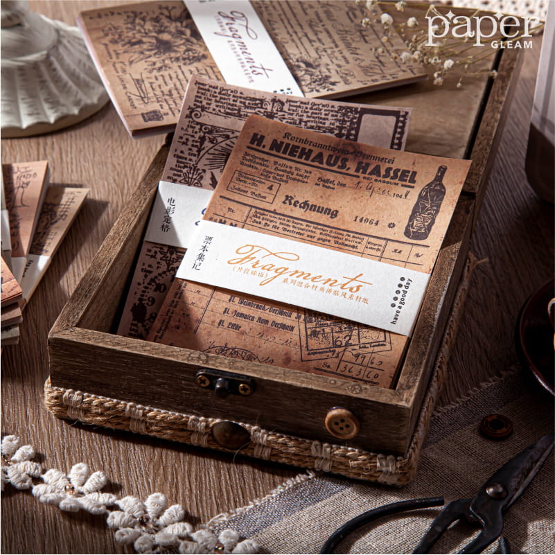 30 pièces de papier décoratif pour vieux manuscrits