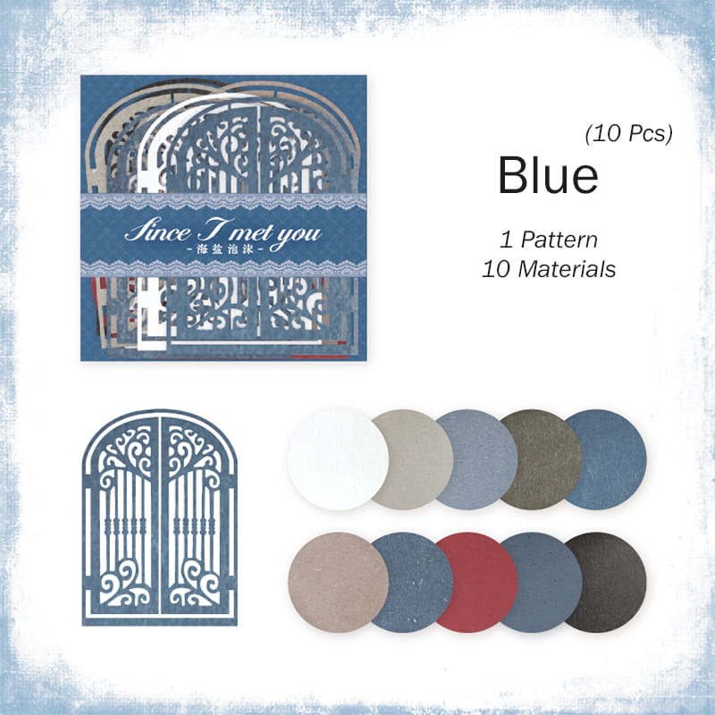 10 Pcs Vintage Die-Cut Window Decoration Paper Pack