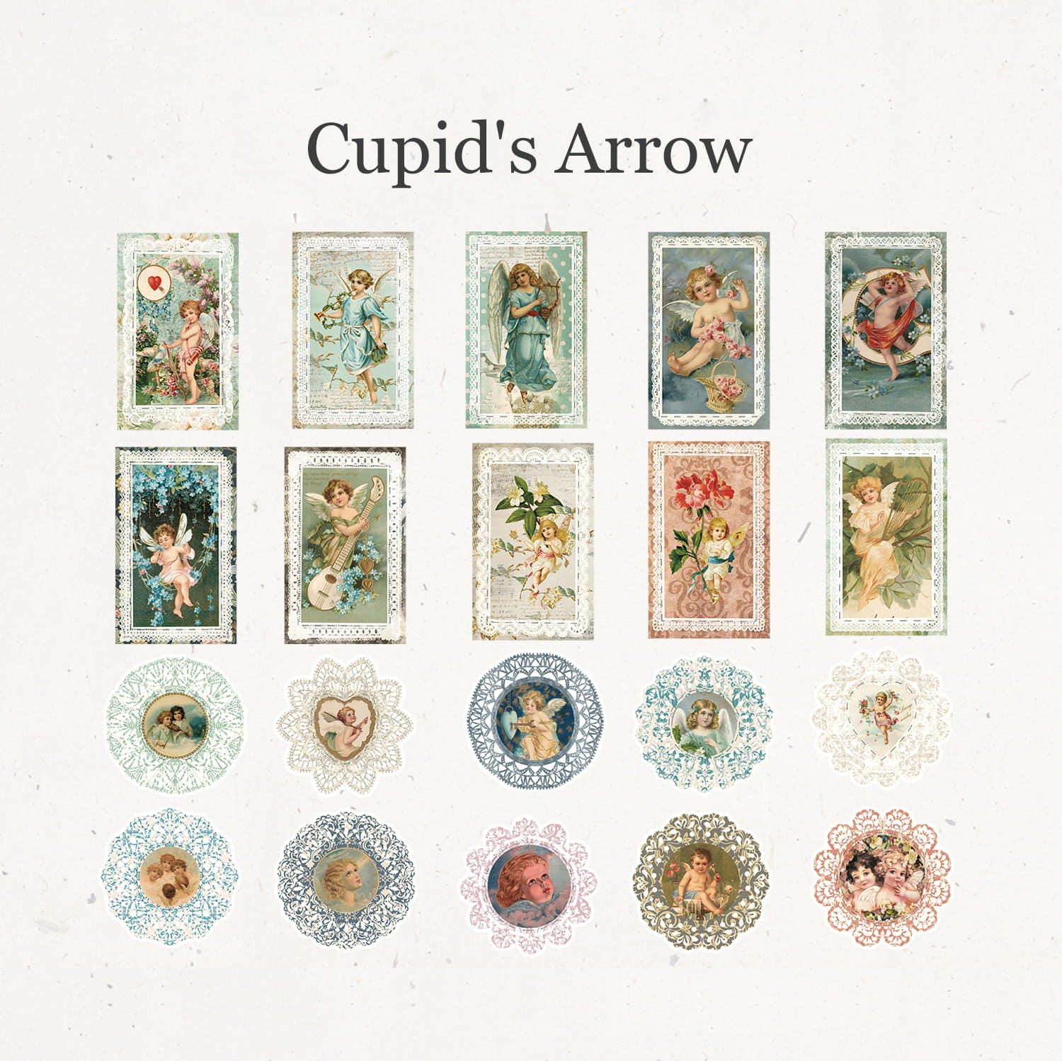 40 Pcs Vintage Court Lace Decorative Paper