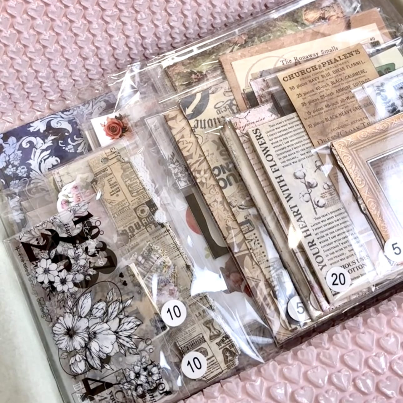 Vintage-Inspired Ephemera Scrapbooking Mystery Box