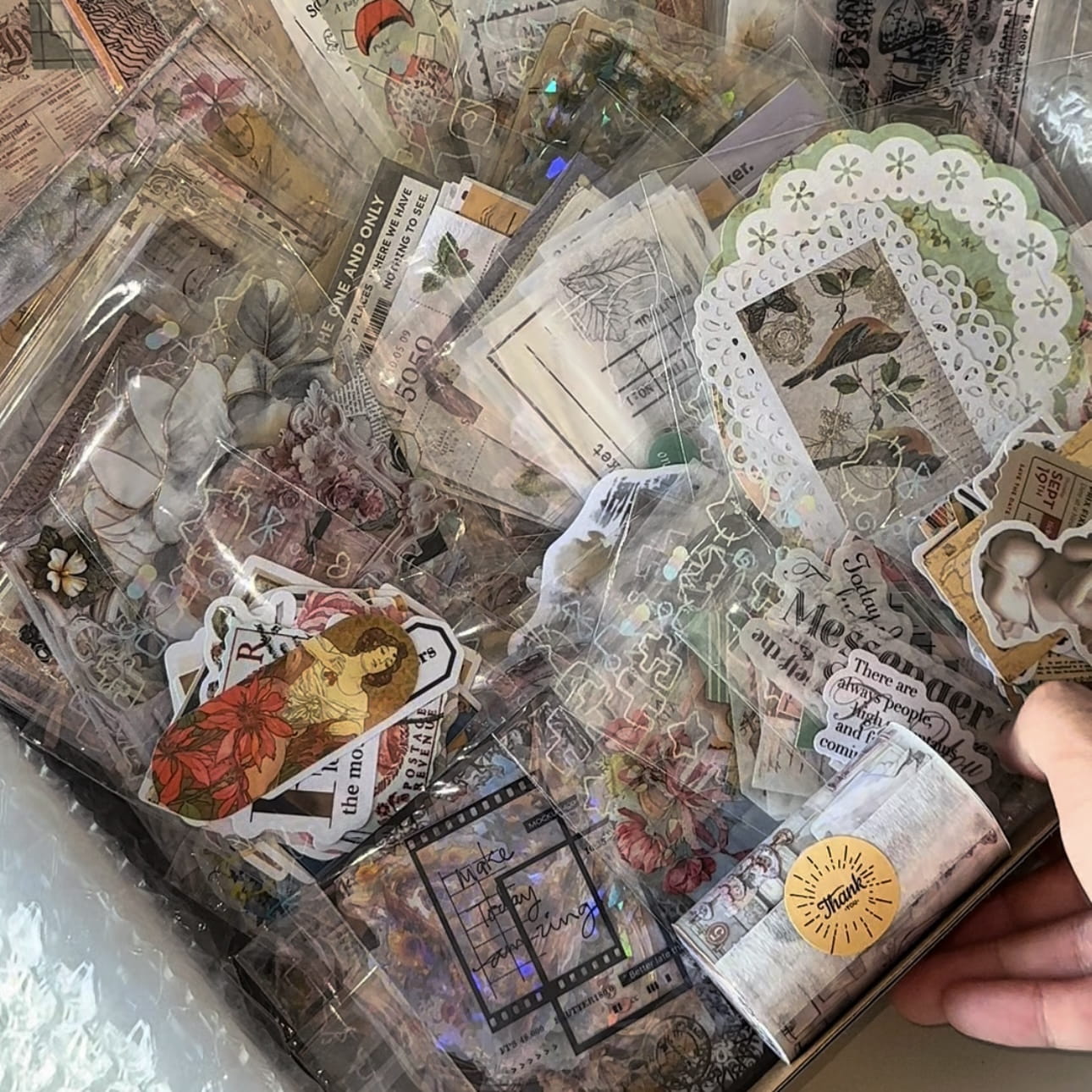 Vintage-Inspired Ephemera Scrapbooking Mystery Box