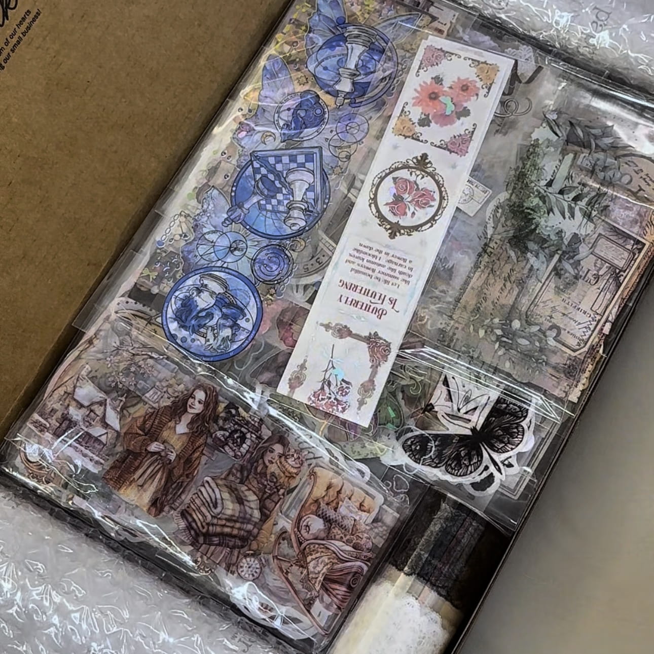 Vintage-Inspired Ephemera Scrapbooking Mystery Box