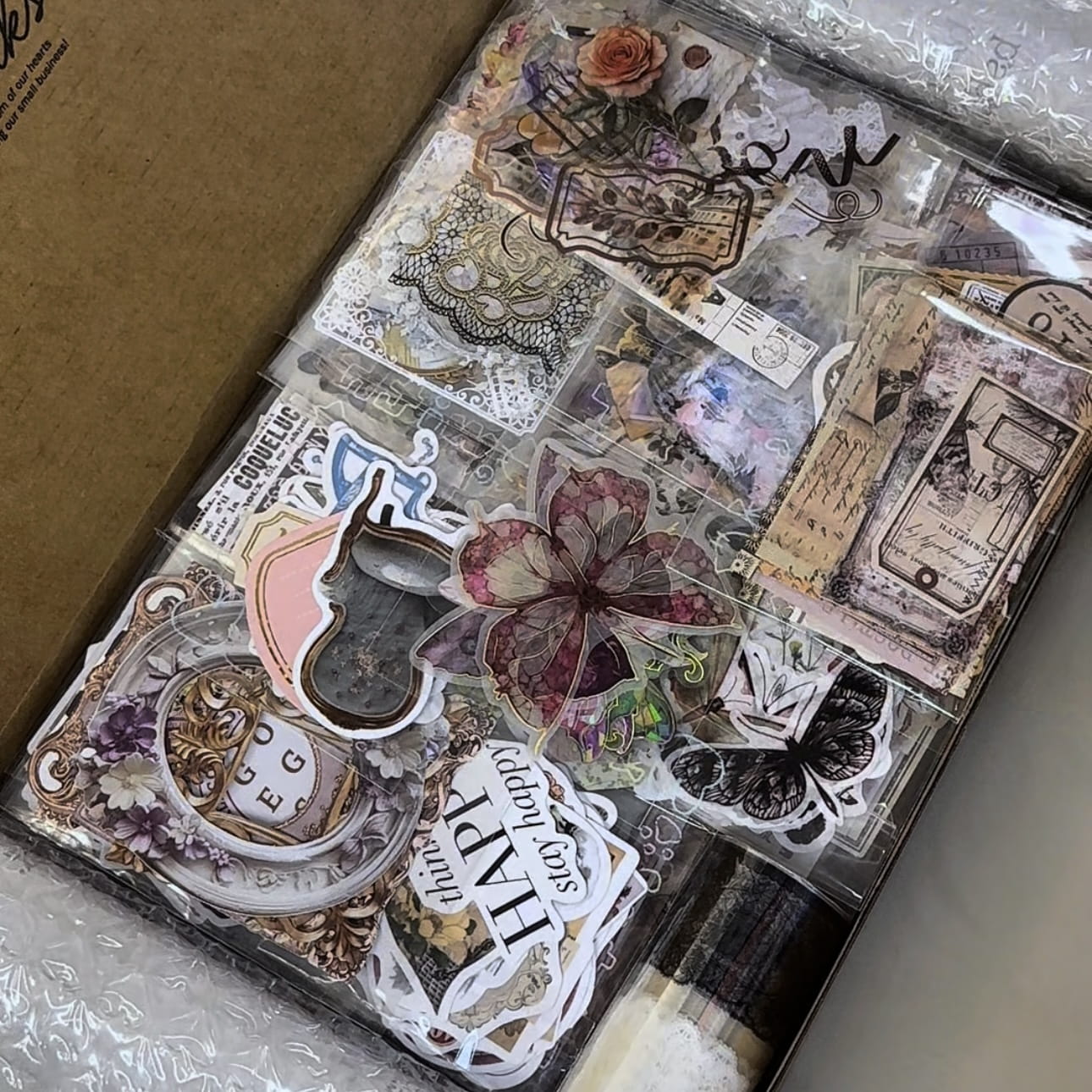 Vintage-Inspired Ephemera Scrapbooking Mystery Box