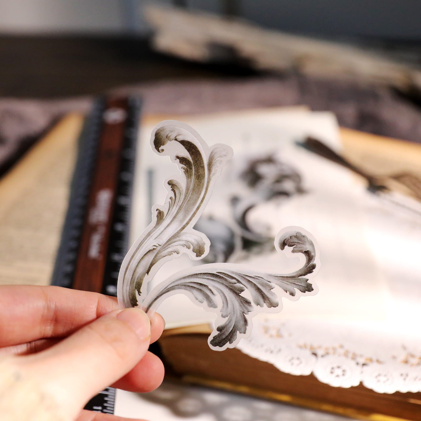 Vintage Vellum Stickers (63 Pcs)