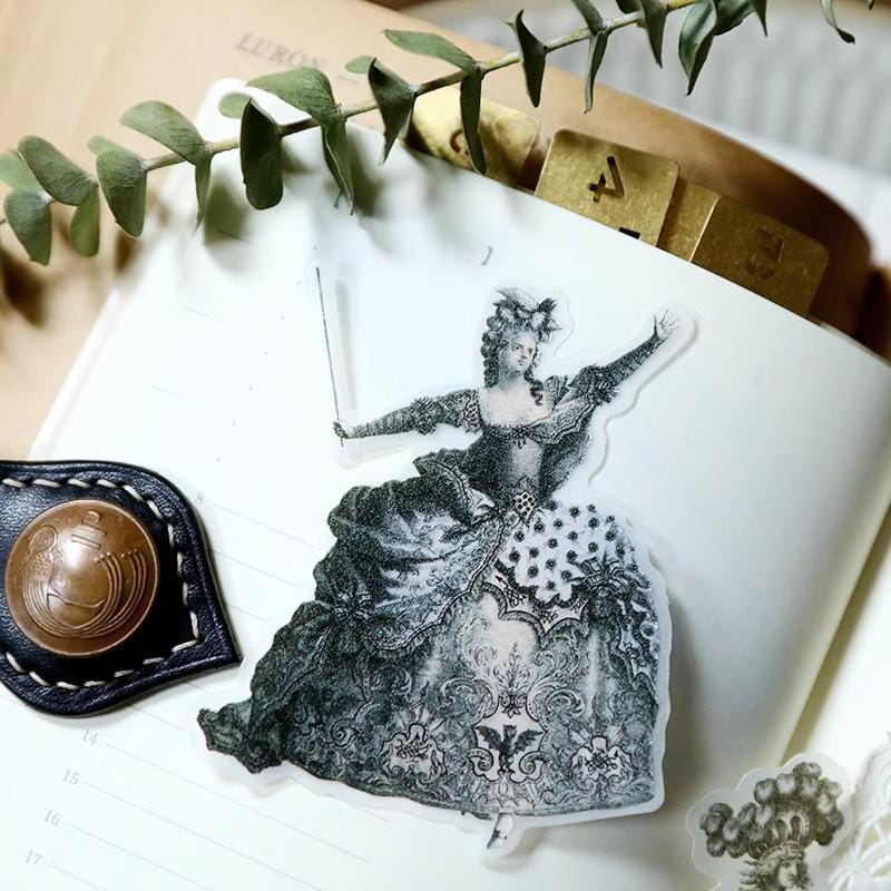 Vintage Vellum Stickers (63 Pcs)