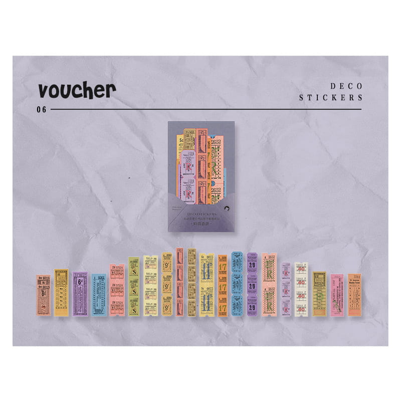 40 Pcs Strip Washi Paper Sticker Pack