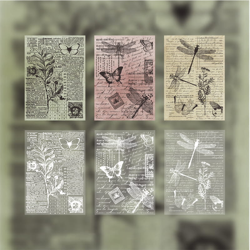 30 pièces de papier décoratif pour vieux manuscrits 