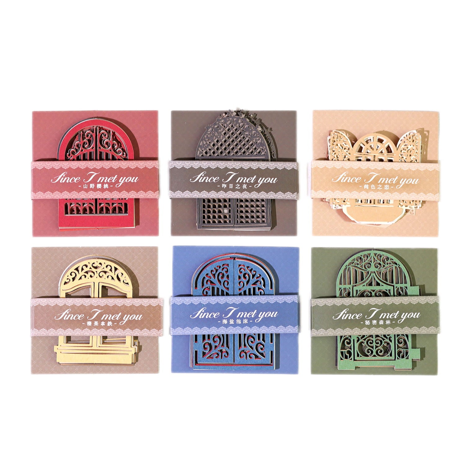 10 Pcs Vintage Die-Cut Window Decoration Paper Pack