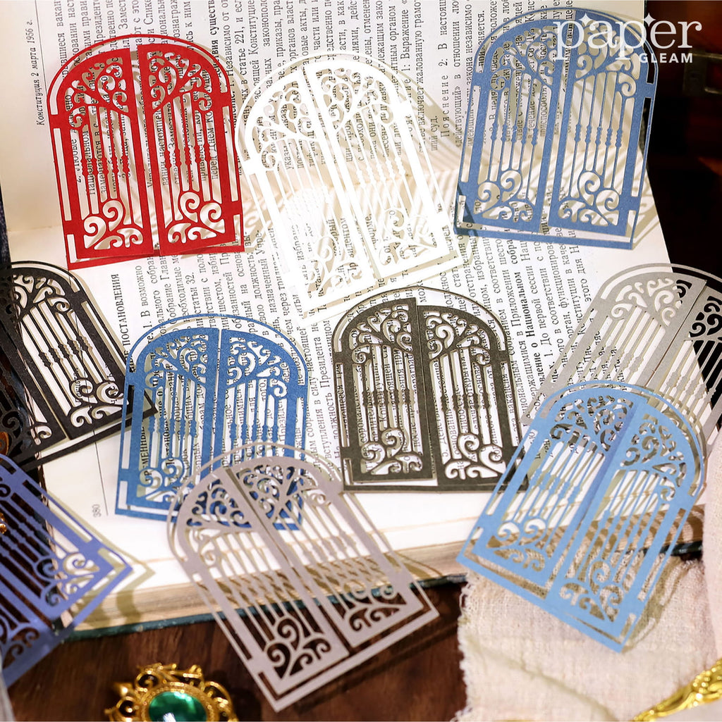 10 Pcs Vintage Die-Cut Window Decoration Paper Pack – PaperGleam