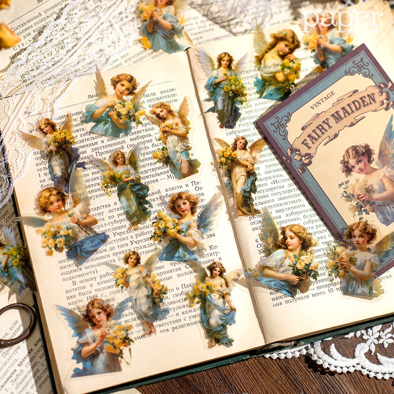 Pack de 30 autocollants PET de la série Fairy Maiden 
