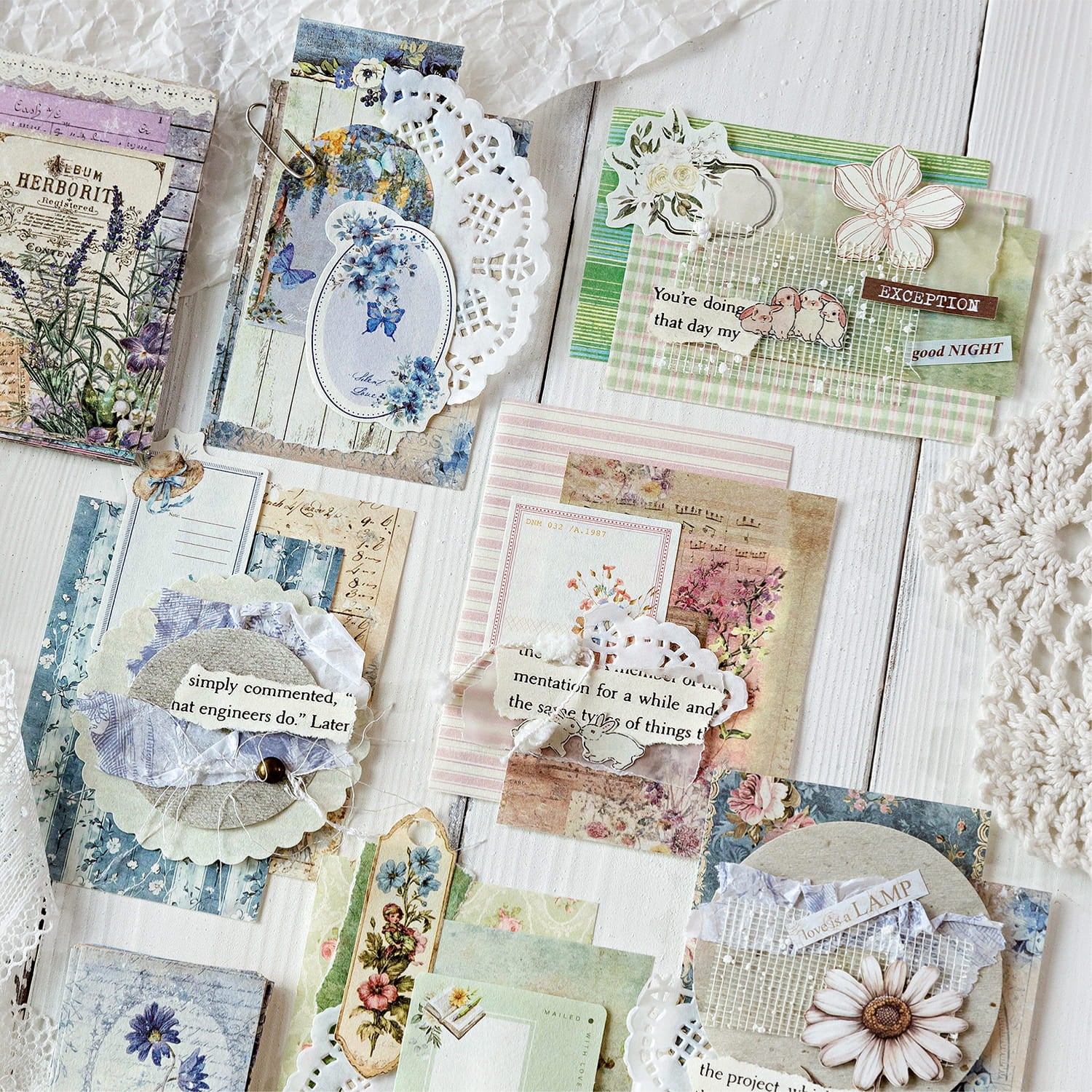 100 PCS Vintage Rustic Manor Series Material Pack