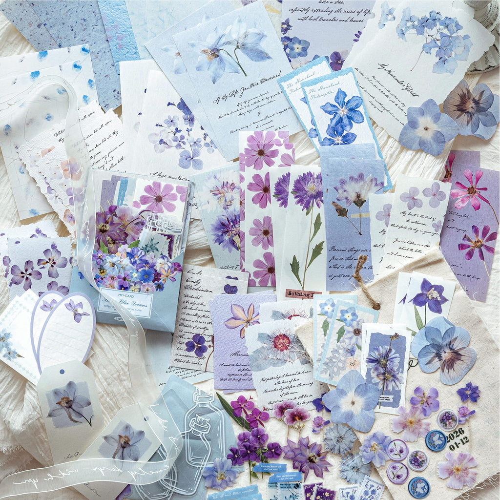 100 PCS Dried Flower Series Material Pack