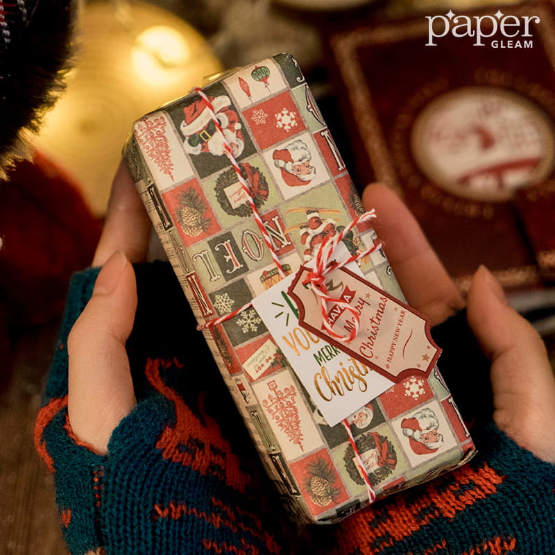 Lot de 50 feuilles de papier à thème de Noël