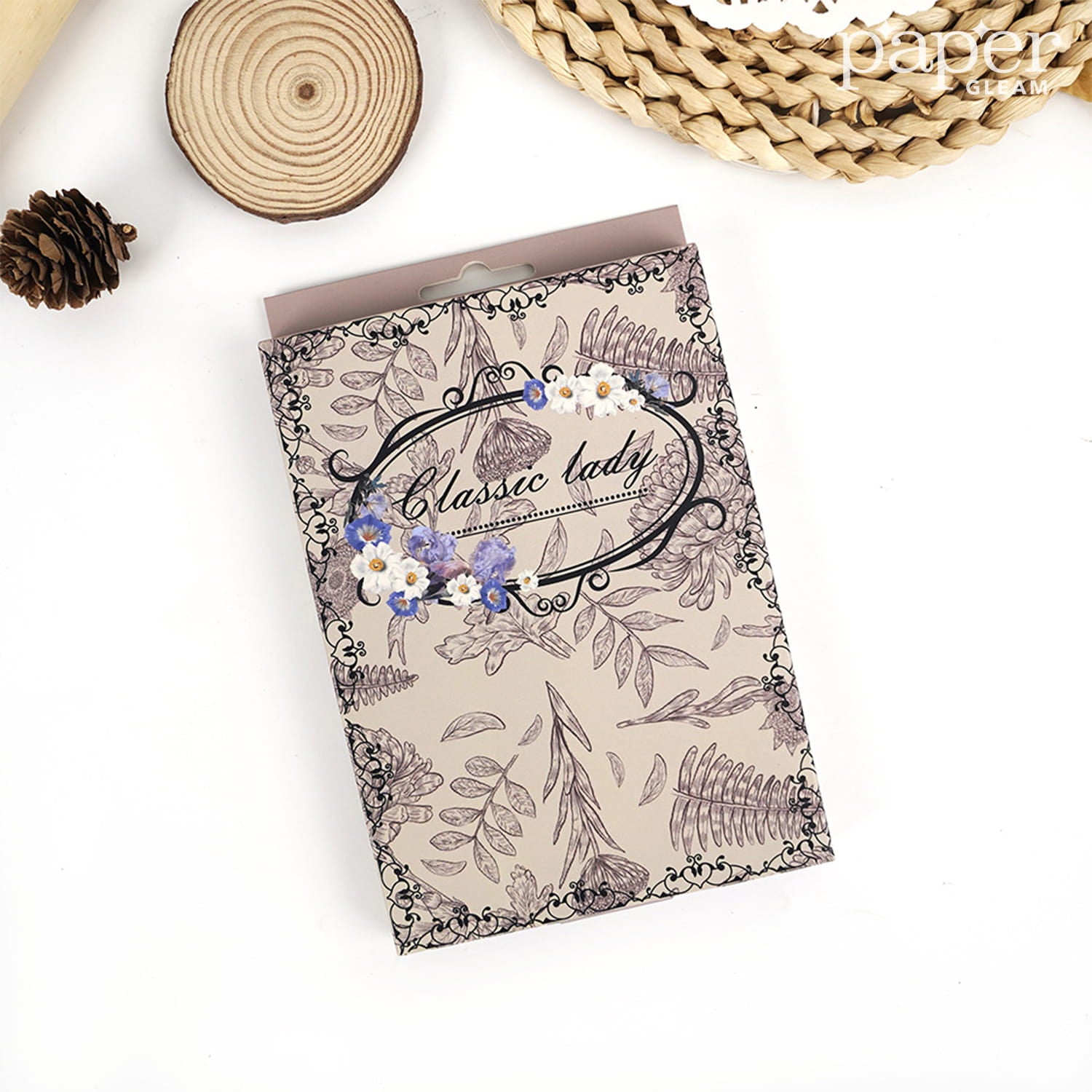 Ensemble de plus de 300 autocollants et papiers de scrapbooking vintage