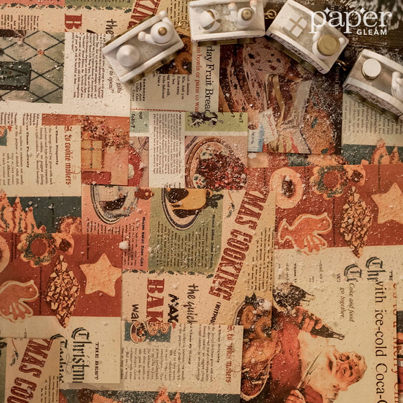 Lot de 50 feuilles de papier à thème de Noël