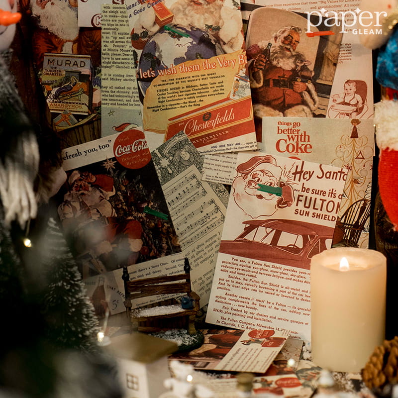 Lot de 50 feuilles de papier à thème de Noël