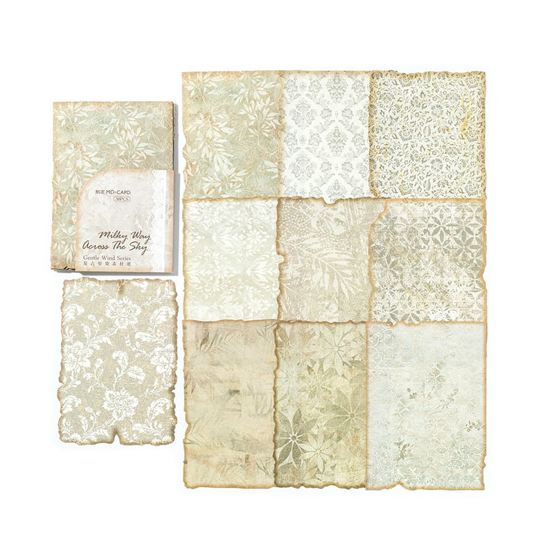 30 Stück Deko-Materialpapier der Serie „Gentle Wind“ 