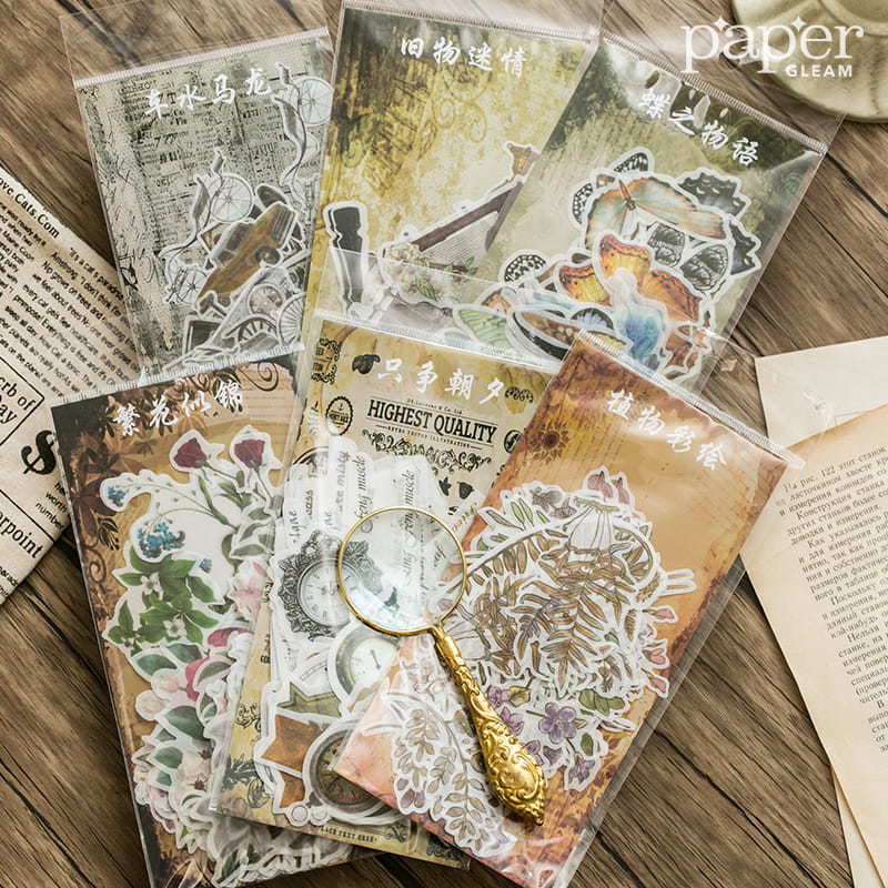 Lot de 60 autocollants en papier Washi 