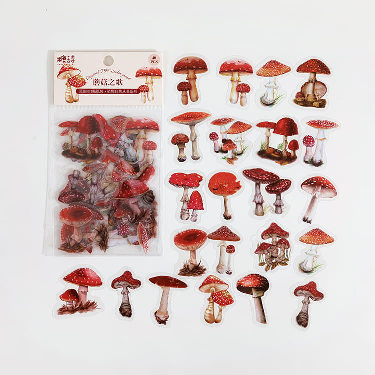 Pack de 40 autocollants de la série Natural