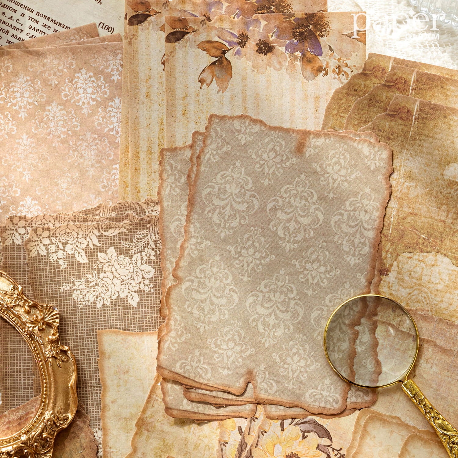 30 Stück Deko-Materialpapier der Serie „Gentle Wind“ 
