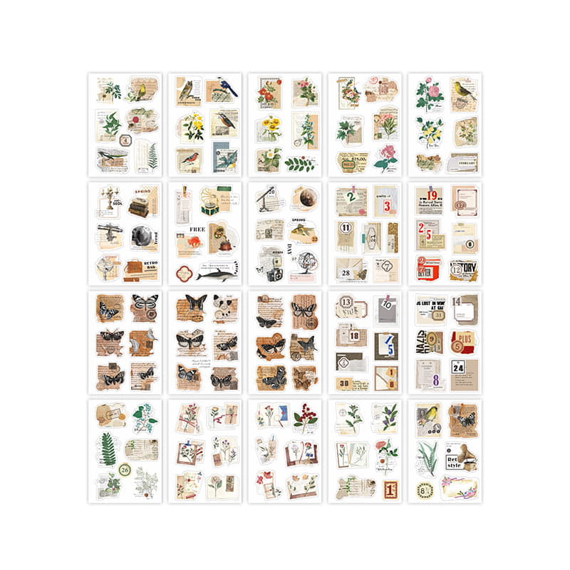 20 Sheets PET Sticker Book