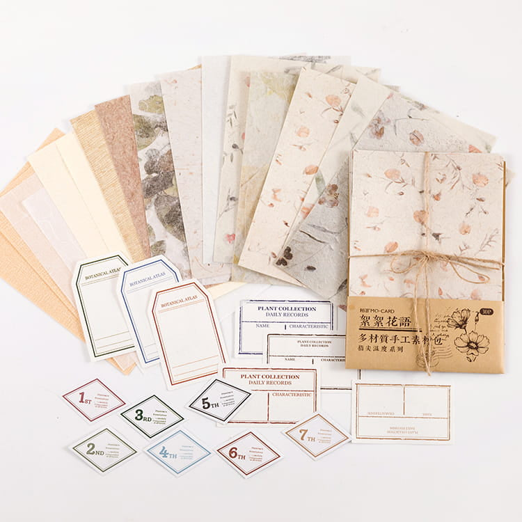 Lot de 30 feuilles de papier décoratif de la série Tender Feelings 