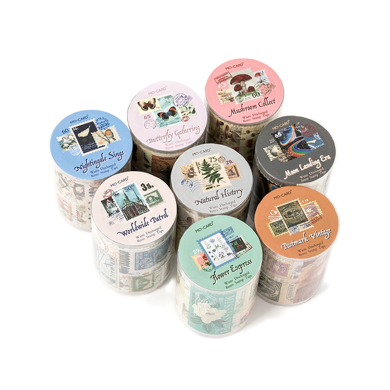 Vintage Coated Paper Stamp Tape (2m)