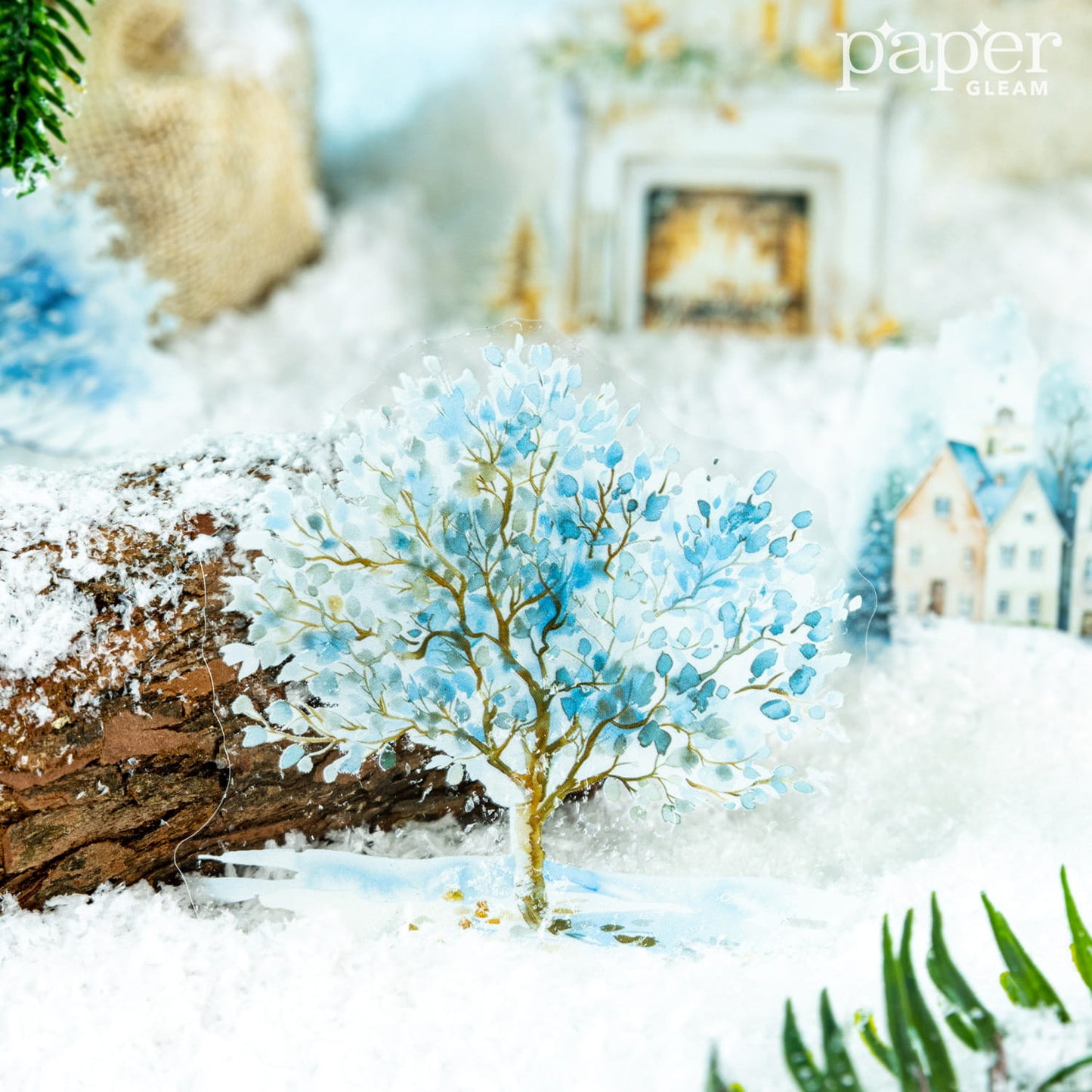 10 Pcs Winter Scene PET Sticker Pack