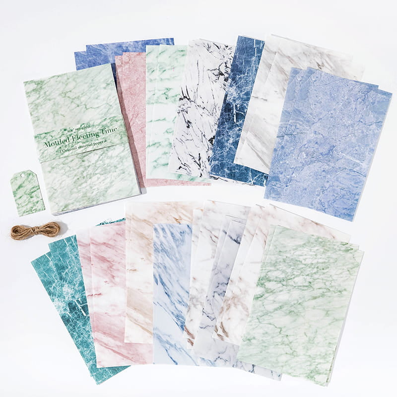 30 Stück River Flow Series Materialpapierpaket 