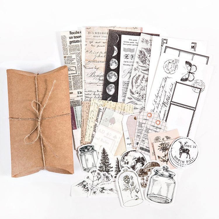 30-teiliges Retro-Materialpaket
