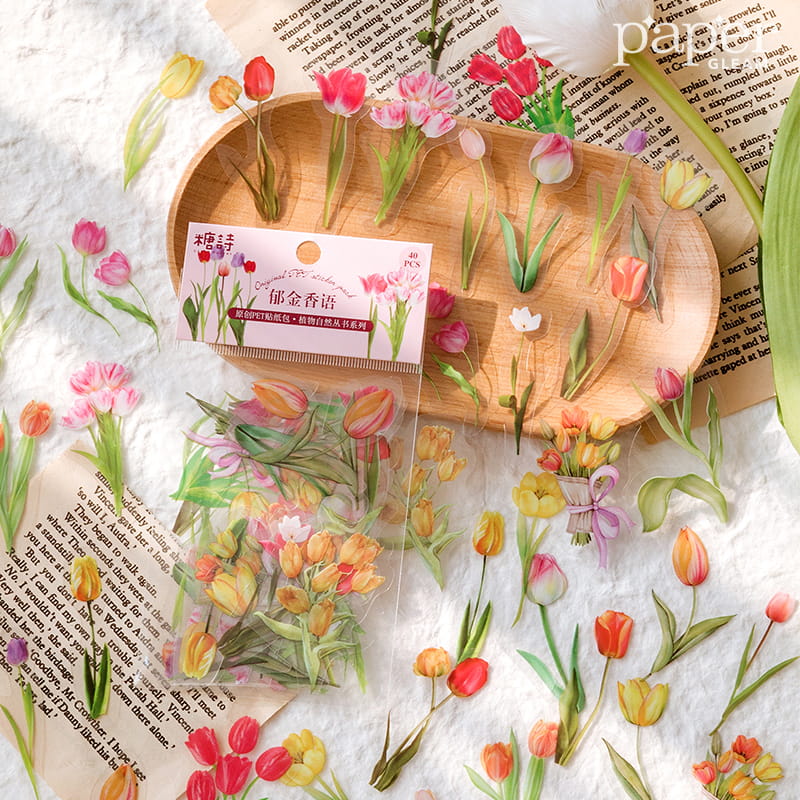 Pack de 40 autocollants de la série Natural