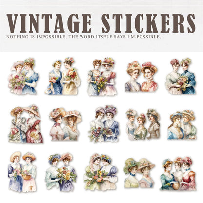 30 Pcs Classical Manor Ladies&Gentleman Sticker Pack