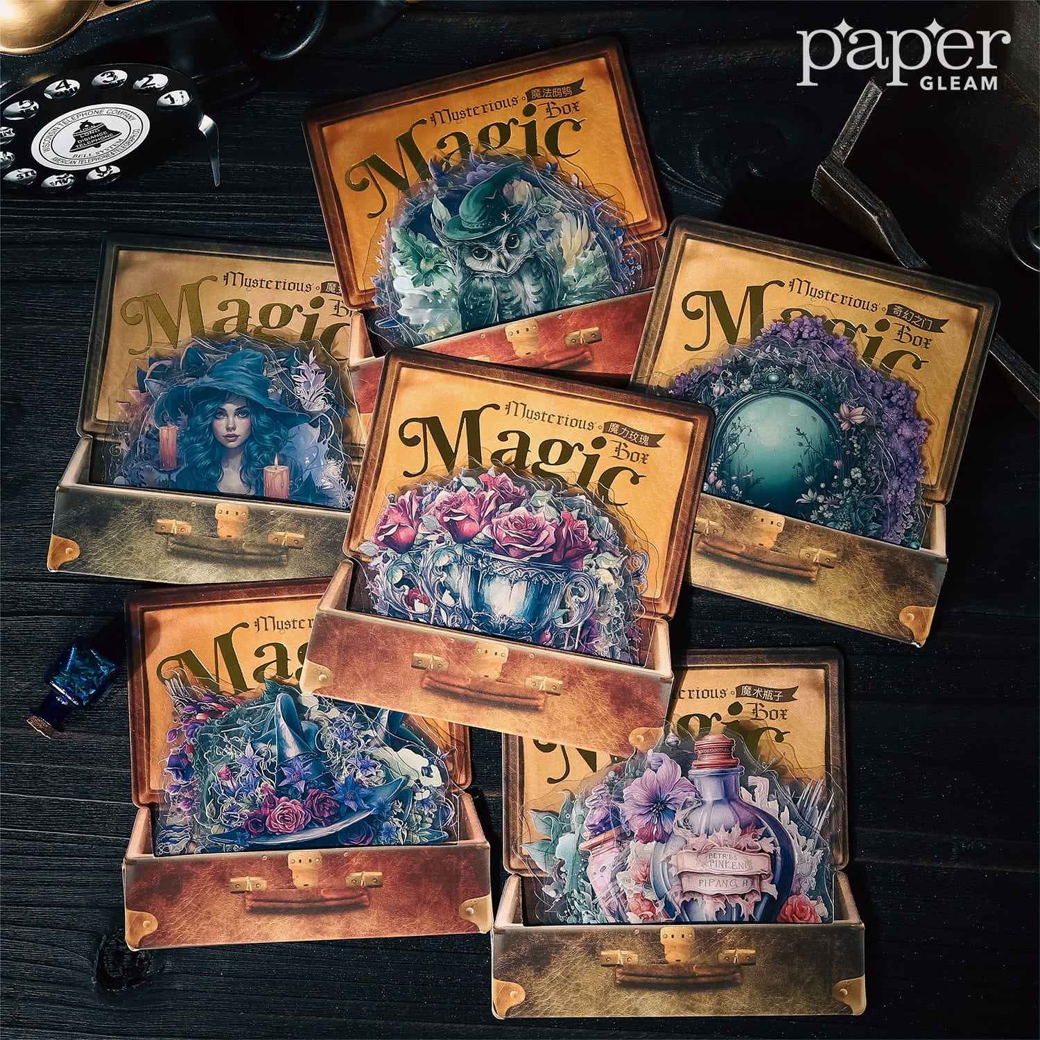 Pack de 20 autocollants mystères magiques
