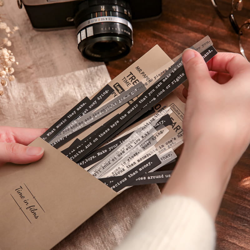 40 Stück Deko-Aufkleberpaket mit langem Text 