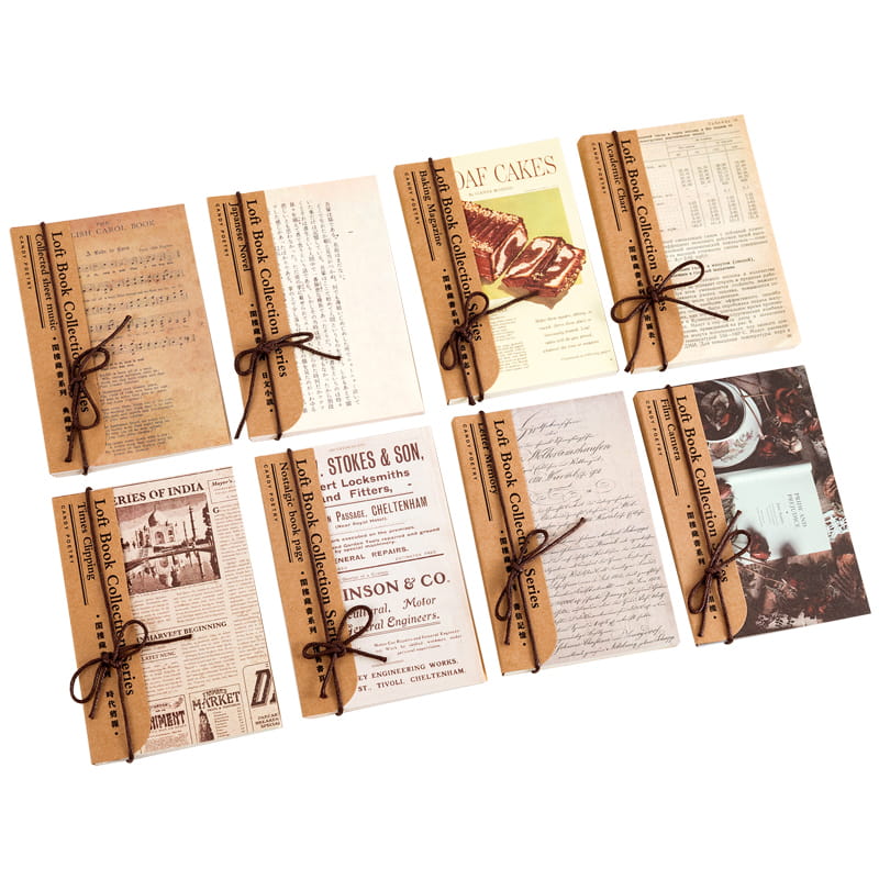 60 Pcs Vintage Material Paper Book