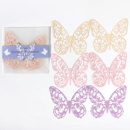 6 Pcs Hollow-out Lace Butterfly Deco Paper