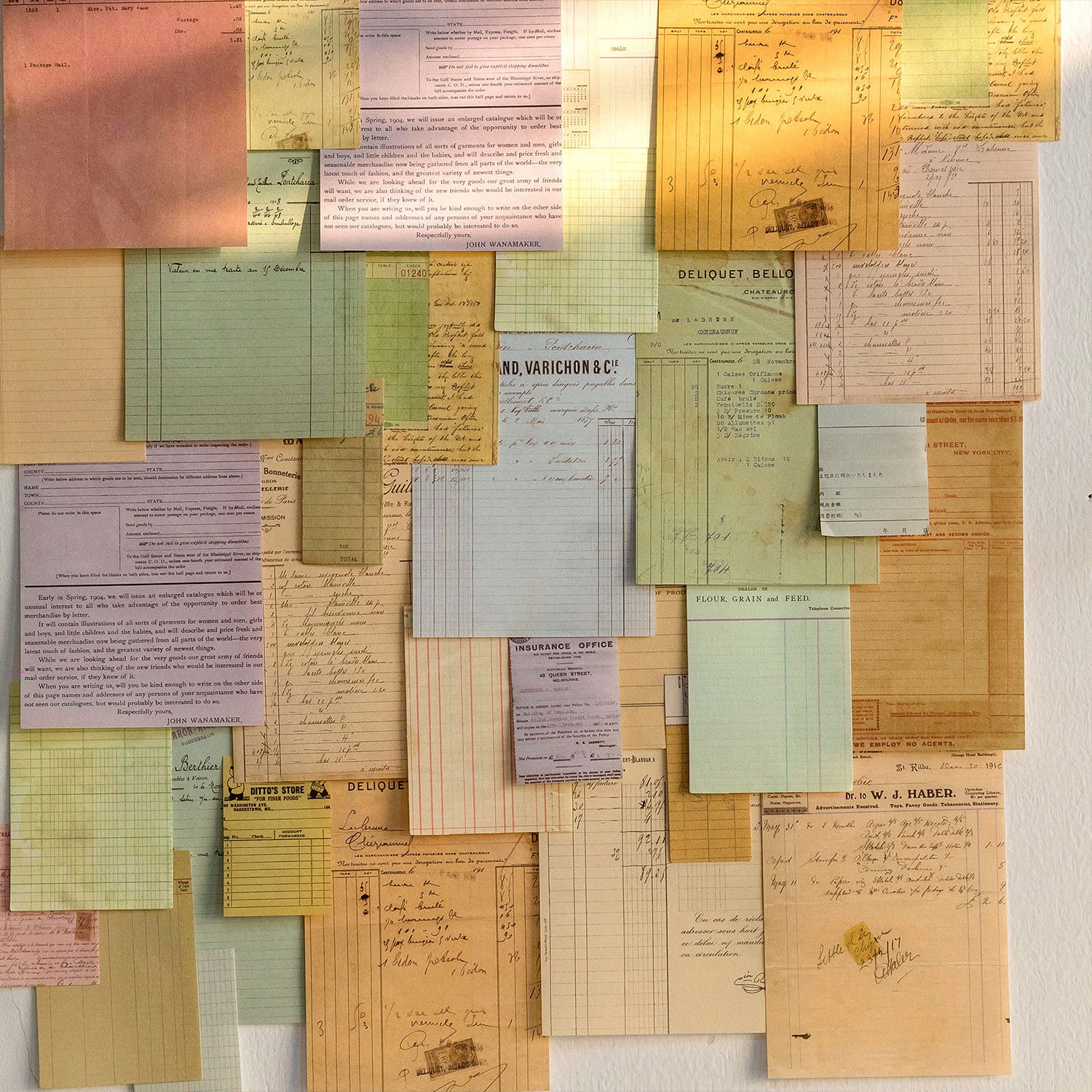 100 PCS Memory Post Office Vintage Scrapbook Paper Pack