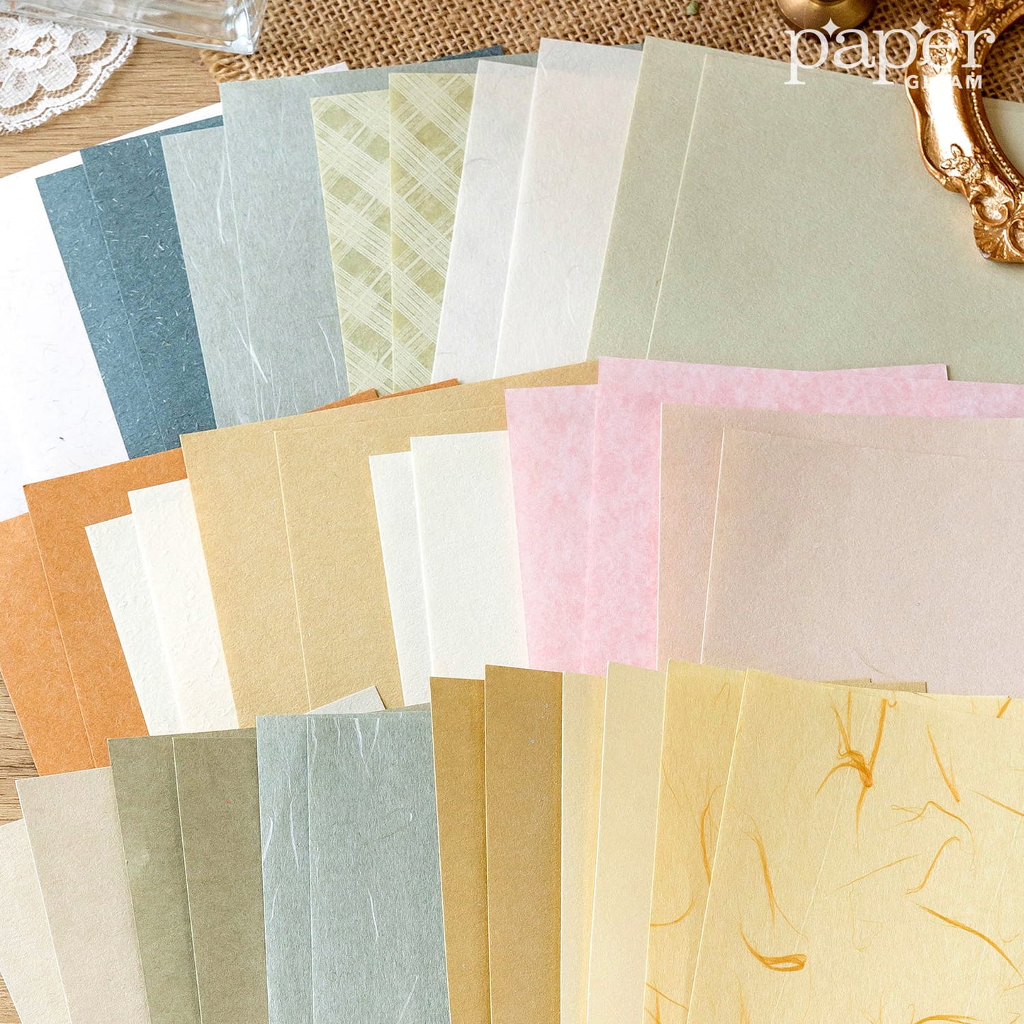 40 Pcs Multi Material Sticker Paper Pack