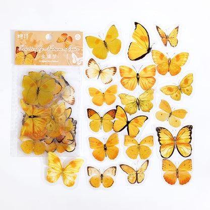 40 Pcs PET Butterflies Sticker Pack