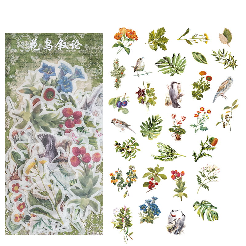Lot de 60 autocollants en papier Washi 