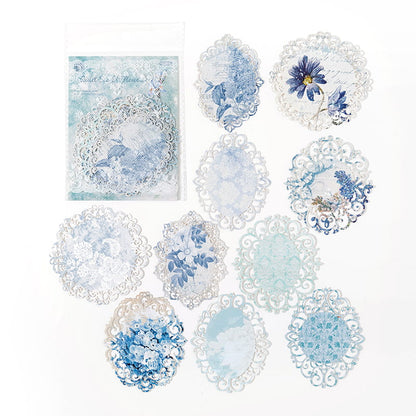 10 Pcs Hollow-out Vintage Lace Style Deco Paper