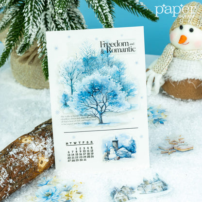 10 Pcs Winter Scene PET Sticker Pack